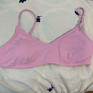 pink swim top